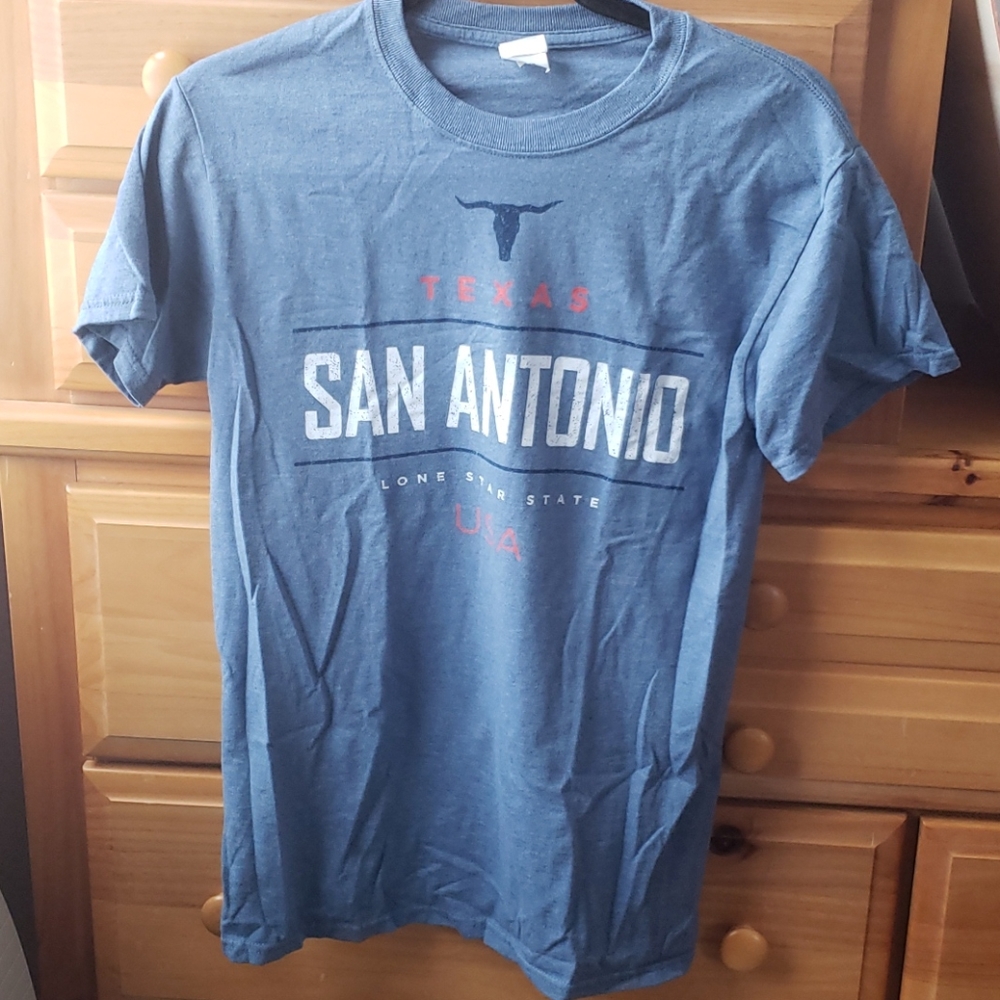 San Antonio Texas Tee Blue Longhorn